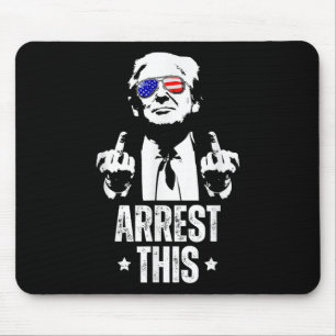 Tapis De Souris Arrêter Trump et ses doigts pour Trump