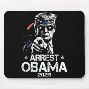 Tapis De Souris Arrêtez Obama 2025 Conception de drapeau américain