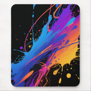 Tapis De Souris Arrière - plan Abstrait de peinture colorée