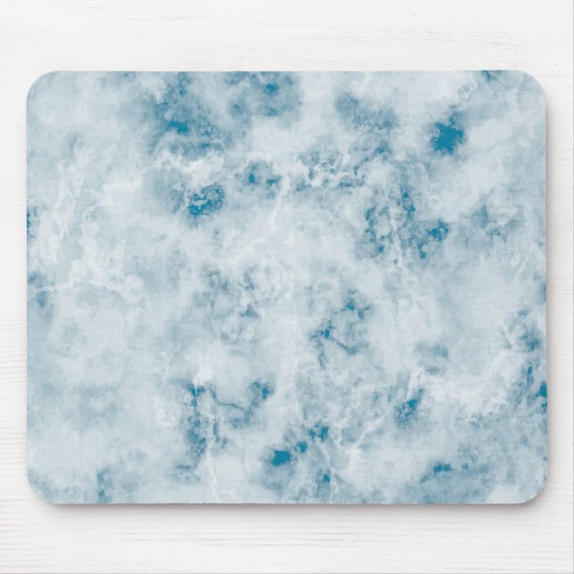 Tapis De Souris Arrière - plan bleu de marbre de texture (Devant)