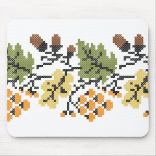 Tapis De Souris Arrière - plan d'automne de chêne