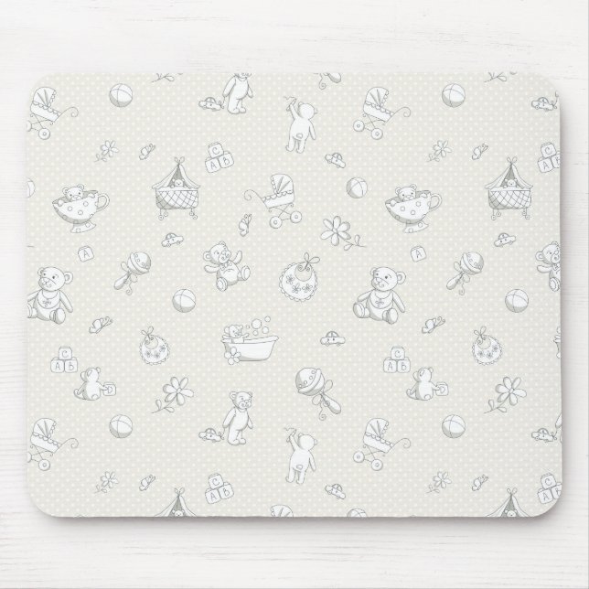 Tapis De Souris Arrière - plan de bébé (Devant)