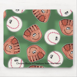 Tapis De Souris Arrière - plan de champ Collage de balle et de gan