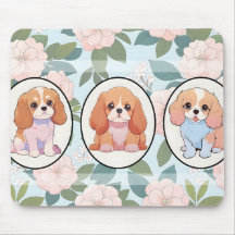 Arrière - plan de fleurs classiques Cavalier King 