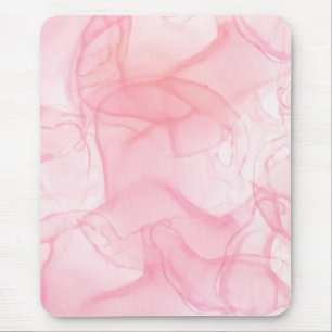 Tapis De Souris Arrière - plan en marbre rose, ordinateur portable