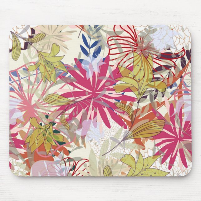 Tapis De Souris Arrière - plan floral 6 (Devant)