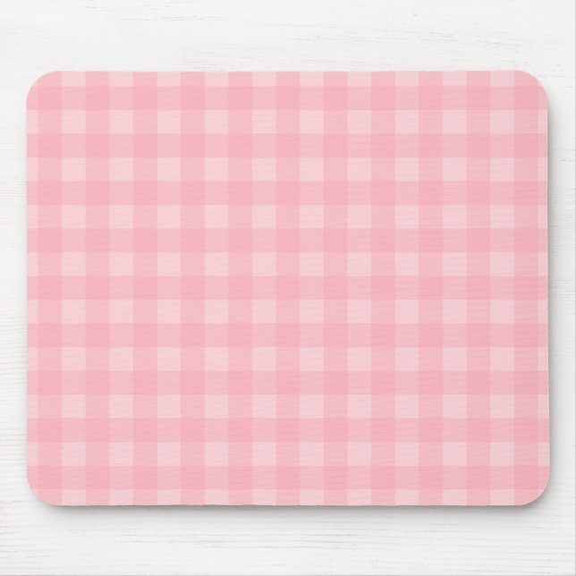 Tapis De Souris Arrière - plan Motif Retro Pink En vichy (Devant)