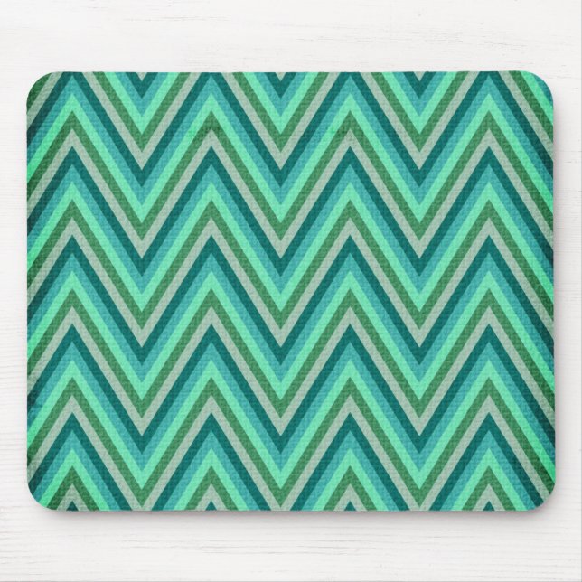 Tapis De Souris Arrière - plan rayé de zigzag (Devant)