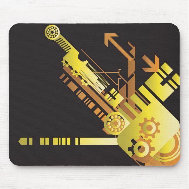 Tapis De Souris Arrière - plan tramé technique 5 (Devant)