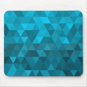 Tapis De Souris arrière - plan triangle bleu abstrait motif bas po