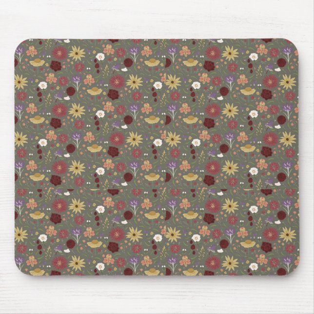 Tapis De Souris Arrière - plan vert de l'automne (Devant)