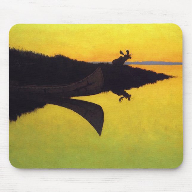 Tapis De Souris Arrivée à l'appel ~ Frederic Remington (Devant)
