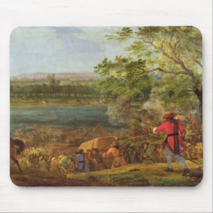 Tapis De Souris Arrivée de Pontoneers pour le croisement du