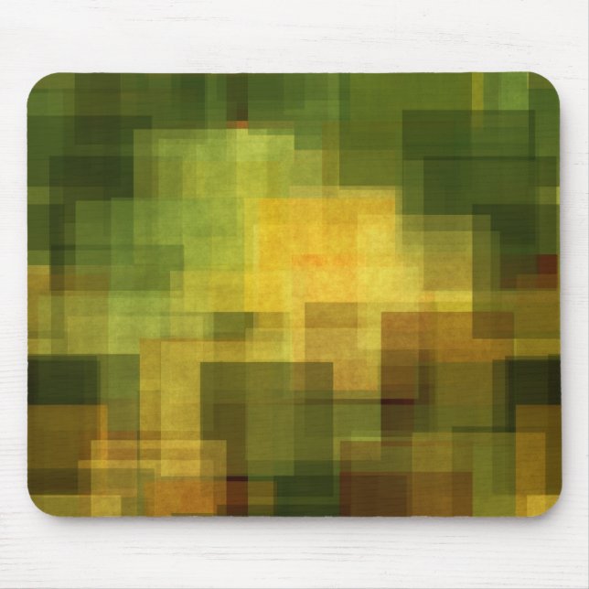 Tapis De Souris art 2 géométriques abstraits colorés vintages (Devant)