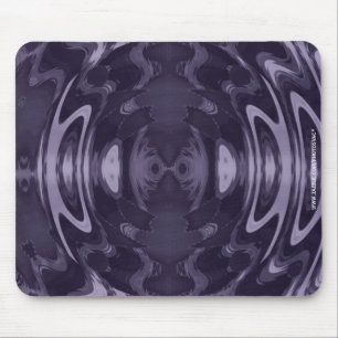 Tapis De Souris Art abstrait à motif liquide violet miroir