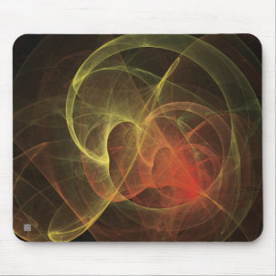Tapis De Souris Art abstrait Flamme magique