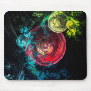 Tapis De Souris Art abstrait Galaxie Cercles