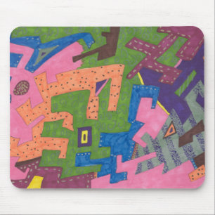 Tapis De Souris Art Abstrait "WildLife"