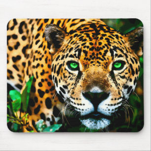 Tapis De Souris Art acrylique de faune de Jaguar