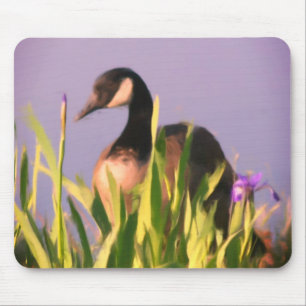 Tapis De Souris Art animal de l'oie du Canada