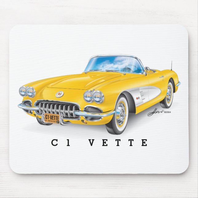 TAPIS DE SOURIS ART AUTOMOBILE C-ONE (Devant)