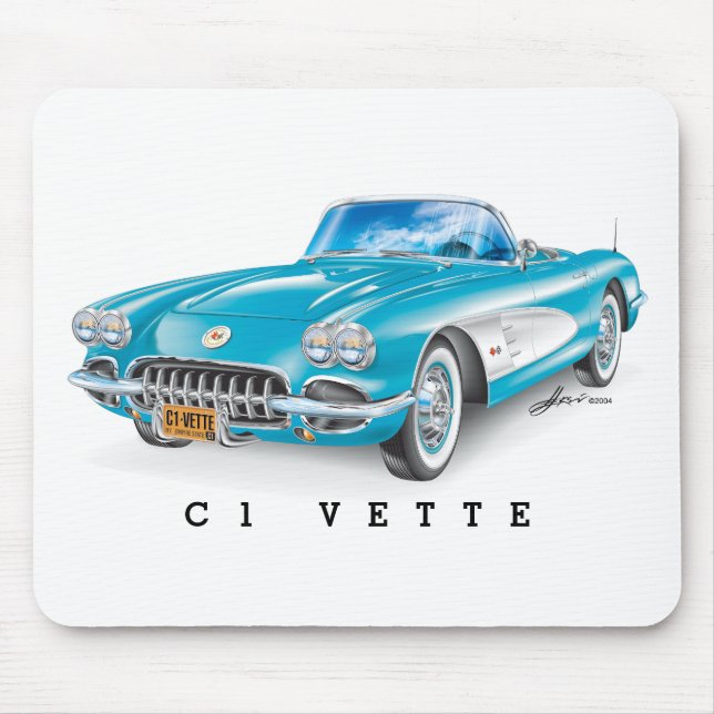 TAPIS DE SOURIS ART AUTOMOBILE C-ONE (Devant)