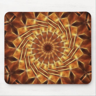 Tapis De Souris Art bronzage Brown 1 de kaléidoscope d'or