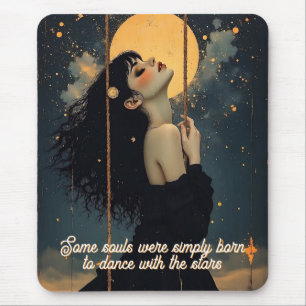 Tapis De Souris Art céleste Femme gothique Mystique éthérée