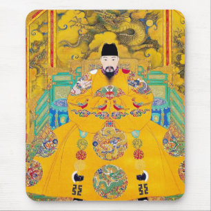 Tapis De Souris Art chinois classique oriental frais d'empereur de