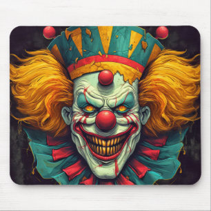 Tapis De Souris Art Clown du Carnaval déplaisant