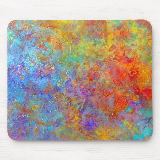 Tapis De Souris Art coloré Mousepad d'arc-en-ciel (Devant)