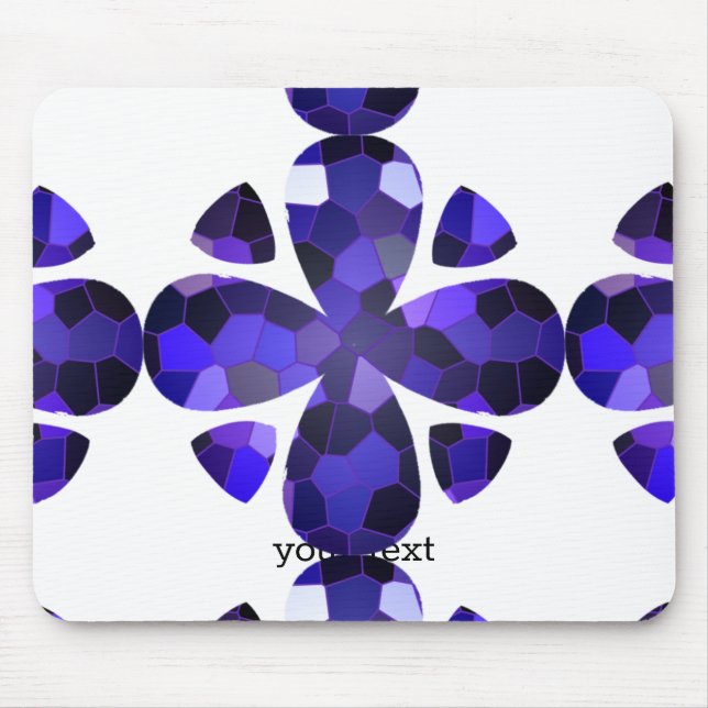 Tapis De Souris Art couleur, bleu (Devant)