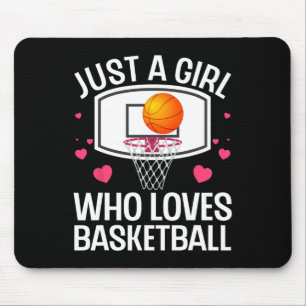 Tapis De Souris Art De Basketball Amusant Pour Fille Femmes Colleg