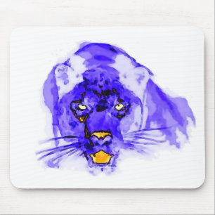 Tapis De Souris Art de bruit bleu de Digitals Jaguar