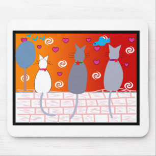 Tapis De Souris Art de bruit de chat