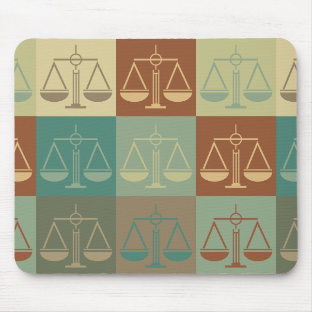 Tapis De Souris Art de bruit de justice pénale (Devant)