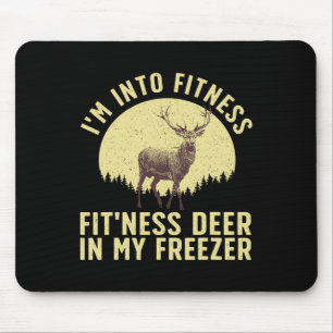 Tapis De Souris Art de chasse de cerf drôle pour les hommes femmes
