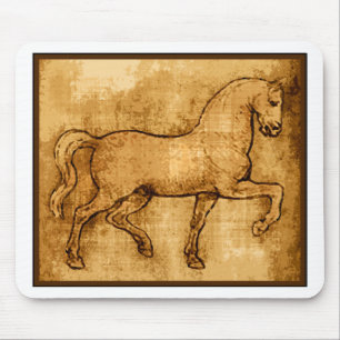 Tapis De Souris Art de cheval de Leonardo da Vinci