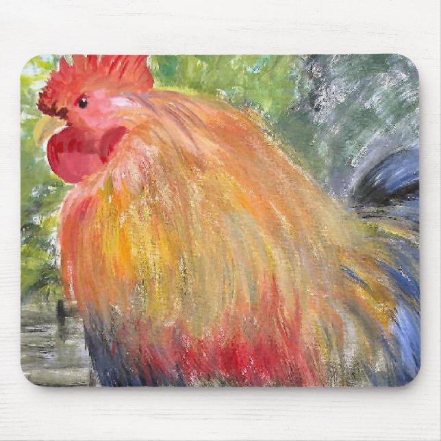 Tapis De Souris Art de coq/poulet de Mousepad (Devant)