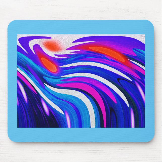 Tapis De Souris Art de flux cosmique (Devant)