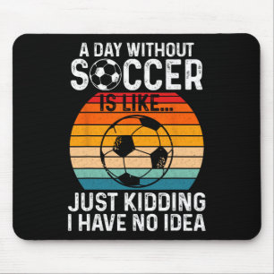 Tapis De Souris Art de football drôle garçons hommes femmes sport