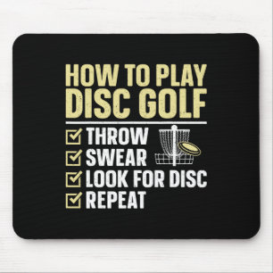 Tapis De Souris Art de golf à disque cool pour hommes femmes enfan