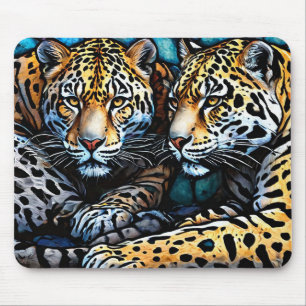 Tapis De Souris Art de jaguars