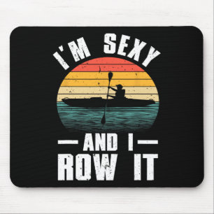 Tapis De Souris Art de kayak cool pour hommes femmes kayakiste ram