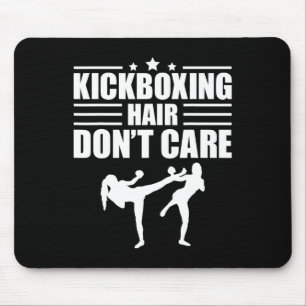 Tapis De Souris Art de kickboxing drôle pour hommes femmes Kickbox