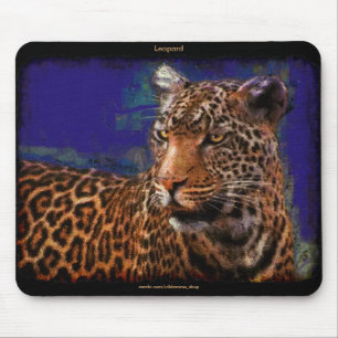 Tapis De Souris Art de la faune léopard africaine Mousepad