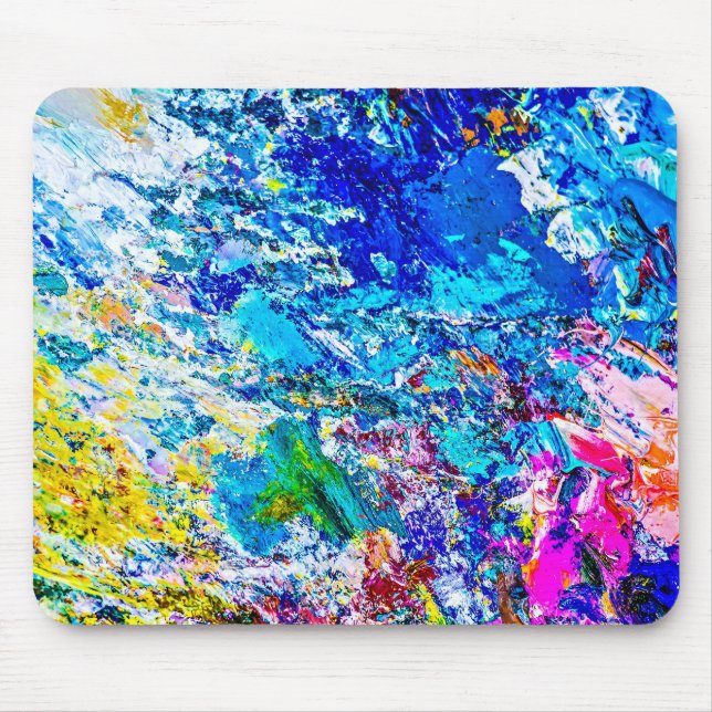 Tapis De Souris Art de la palette de couleurs (Devant)