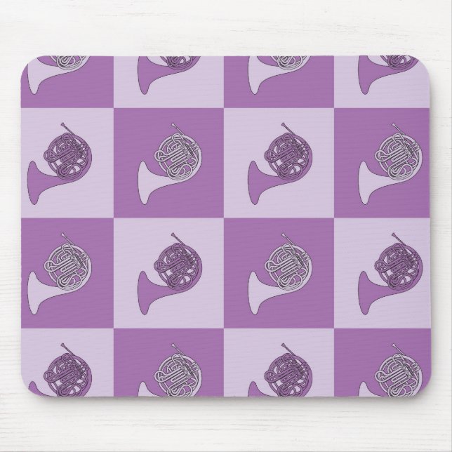 Tapis De Souris Art de la pop corne française (Devant)