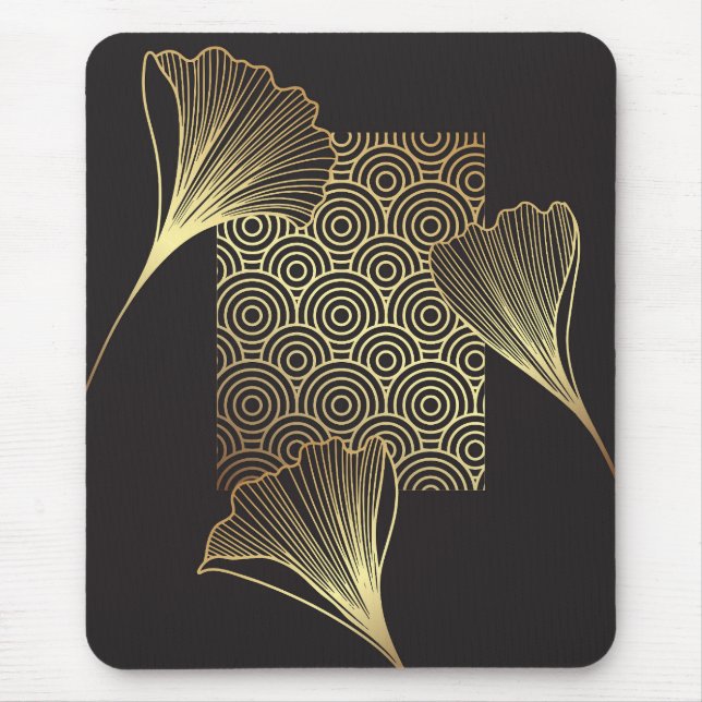 Tapis De Souris Art de ligne de style japonais (Devant)