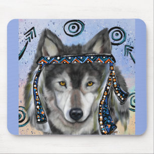 Tapis De Souris Art de loup